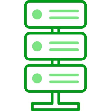 bilgisayar sunucu simgesi, vektör illüstrasyonu basit tasarım