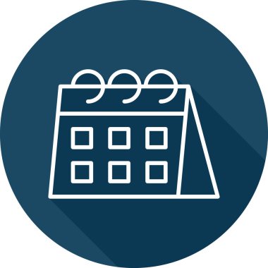 Takvim simgesi, vektör illüstrasyonu basit tasarım