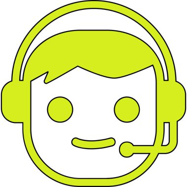 Koruma ve Güvenlik Kabartması Web Ana Hattı ikon vektör çizimi