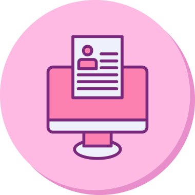 Çevrimiçi Web simgesi, vektör illüstrasyonu