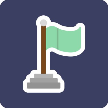Bayrak. Web simgesi basit tasarım 