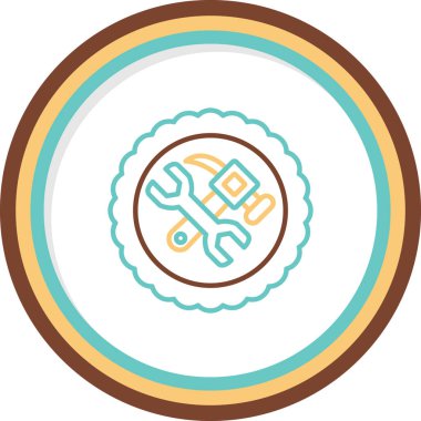 Evet. Web simgesi basit illüstrasyon                     