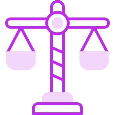 Vektör Tasarımı Adalet Simgesi Biçimi