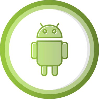 android simgesi vektör çizimi tasarımı