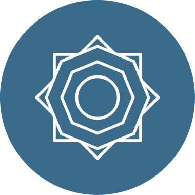 Güneş. Web simgesi basit illüstrasyon 