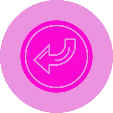 Ok simgesini, vektör illüstrasyonunu geri ver 