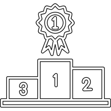 İlk Konum web simgesi, vektör illüstrasyonu