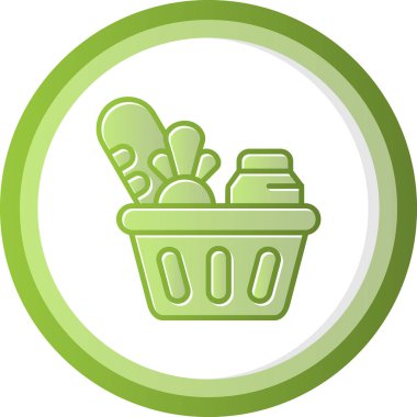 alışveriş sepeti web simgesi, illüstrasyon vektör 