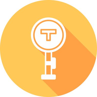 Yol işaretleri simgesinin vektör illüstrasyonu 