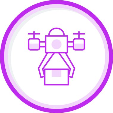 Drone simgesi vektör illüstrasyon tasarımı