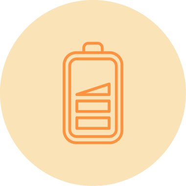 düşük pil web simgesi, vektör çizim
