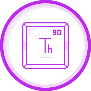 Toryum modern simgesinin vektör illüstrasyonu              