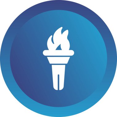 Meşalede yanan alev.