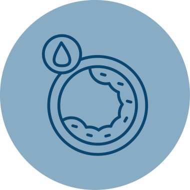 Kolesterol web simgesi vektör illüstrasyonu