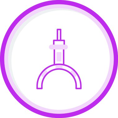 Pençe simgesi, basit vektör illüstrasyonu 