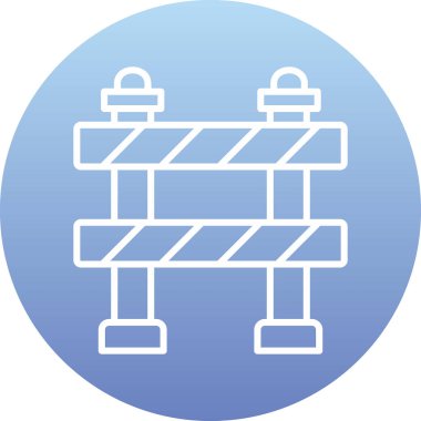 Trafik Bariyeri vektör tasarım şablonu        