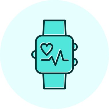 akıllı saat simgesi, vektör illüstrasyonu basit tasarım