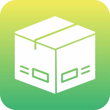 Paket, dağıtım simgesi vektör illüstrasyonu 