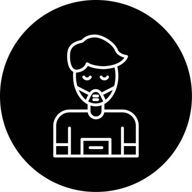 Bir maskenin vektör illüstrasyonu 