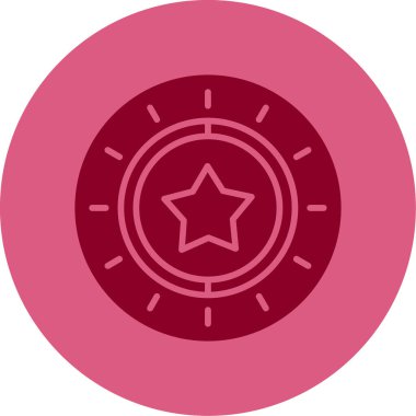 yıldız web simgesi basit illüstrasyon 