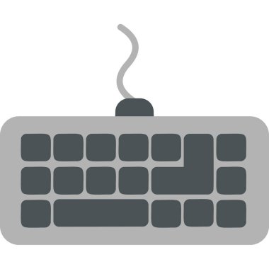 Klavye web simgesinin vektör illüstrasyonu