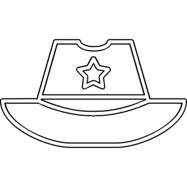 Şapka kutsal kişilerin resmi, basit vektör çizim 