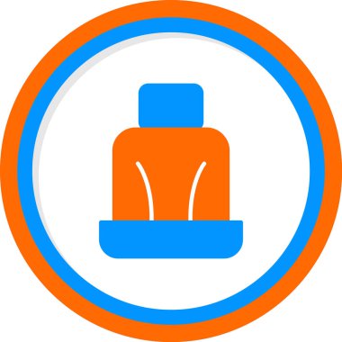Araba koltuğu. Web simgesi basit illüstrasyon.