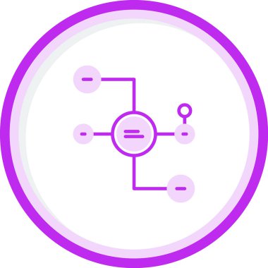 Diyagram web simgesi basit illüstrasyon 