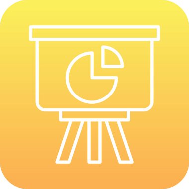 Pasta çizelgesi simgesi, vektör illüstrasyonu 