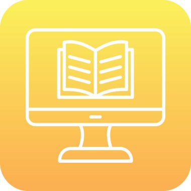 Özel ders. Web simgesi basit illüstrasyon