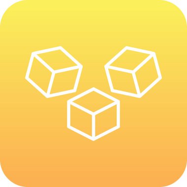 küp web simgesi basit tasarım 