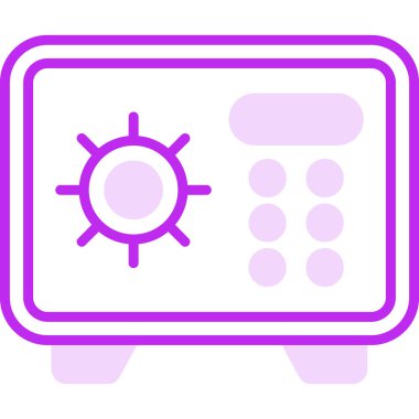 vector illustration of modern Safe Box icon    