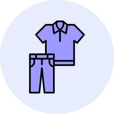 Clothes web icon, vector illustration 