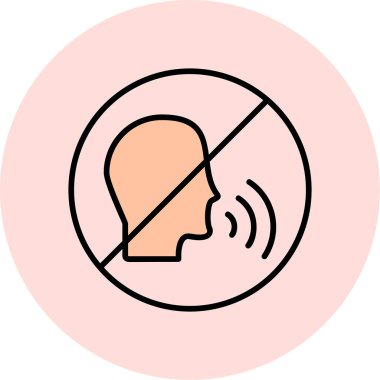 Konuşan Web simgesi vektör çizimi yok