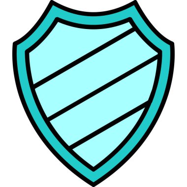 kalkan simgesi web basit illüstrasyon