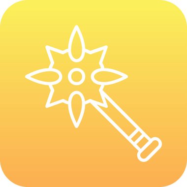 Topuz. Web simgesi basit illüstrasyon              