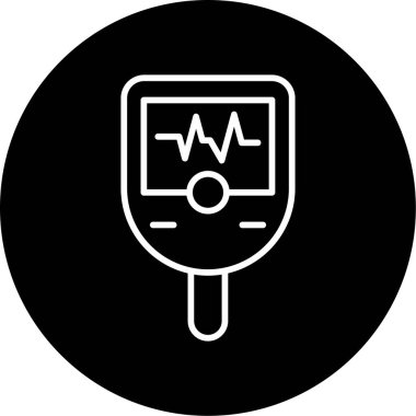 Tıbbi ikon vektör çizimi. Kan Testi          