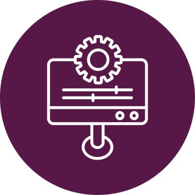 Kişiselleştirme web simgesi vektör illüstrasyonu
