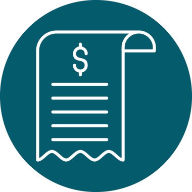 Bill simgesi, vektör illüstrasyonu basit tasarım