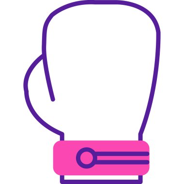 Boks eldiveni simge vektör çizim