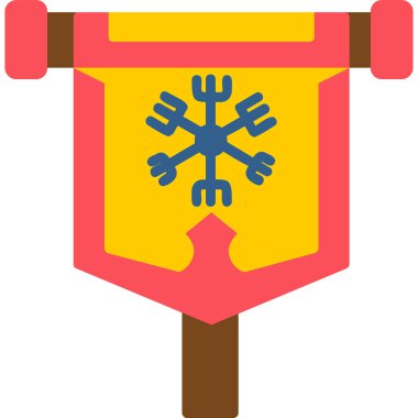 bayrak web simgesi, vektör illüstrasyonu 