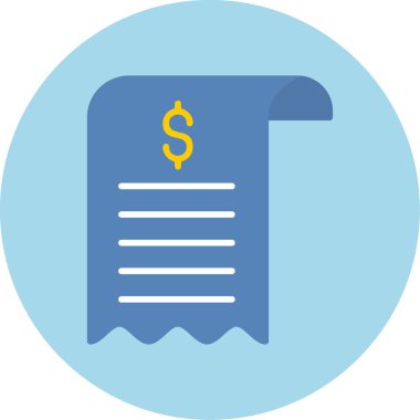 Bill simgesi, vektör illüstrasyonu basit tasarım