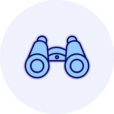 dürbün web simgesi, vektör çizim 