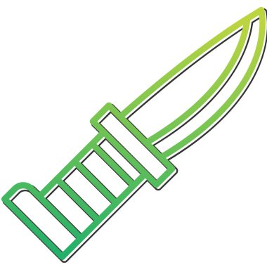 bıçak simgesi vektör illüstrasyonu