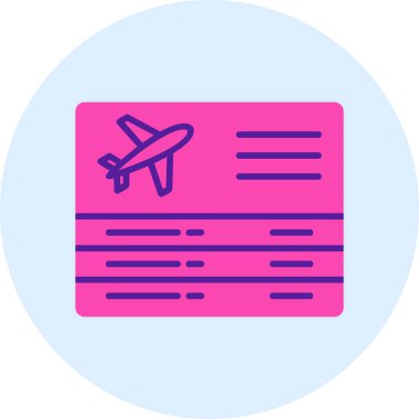 Seyahat ikonunun vektör illüstrasyonu. Ayrılışlar                   