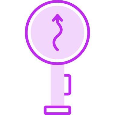 Yol tabelası. Web simgesi basit illüstrasyon