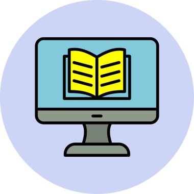 Özel ders. Web simgesi basit illüstrasyon