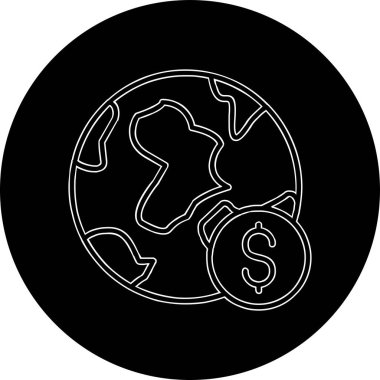 Küresel Ekonomi konsepti vektör illüstrasyonu