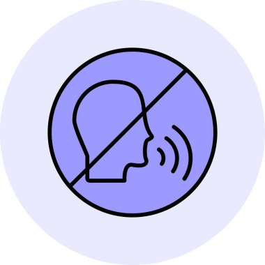 Konuşan Web simgesi vektör çizimi yok