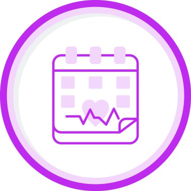 Takvim simgesi, vektör illüstrasyonu basit tasarım